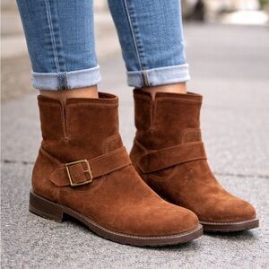 Frye Veronica Short Suede Booties Brown – Size 9 – Like New
